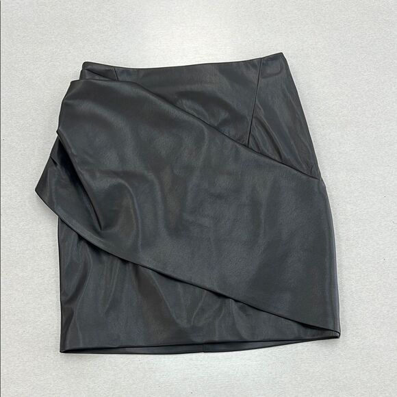 RtA Dresses & Skirts - RtA Black Asymmetrical Wrap Mini Skirt